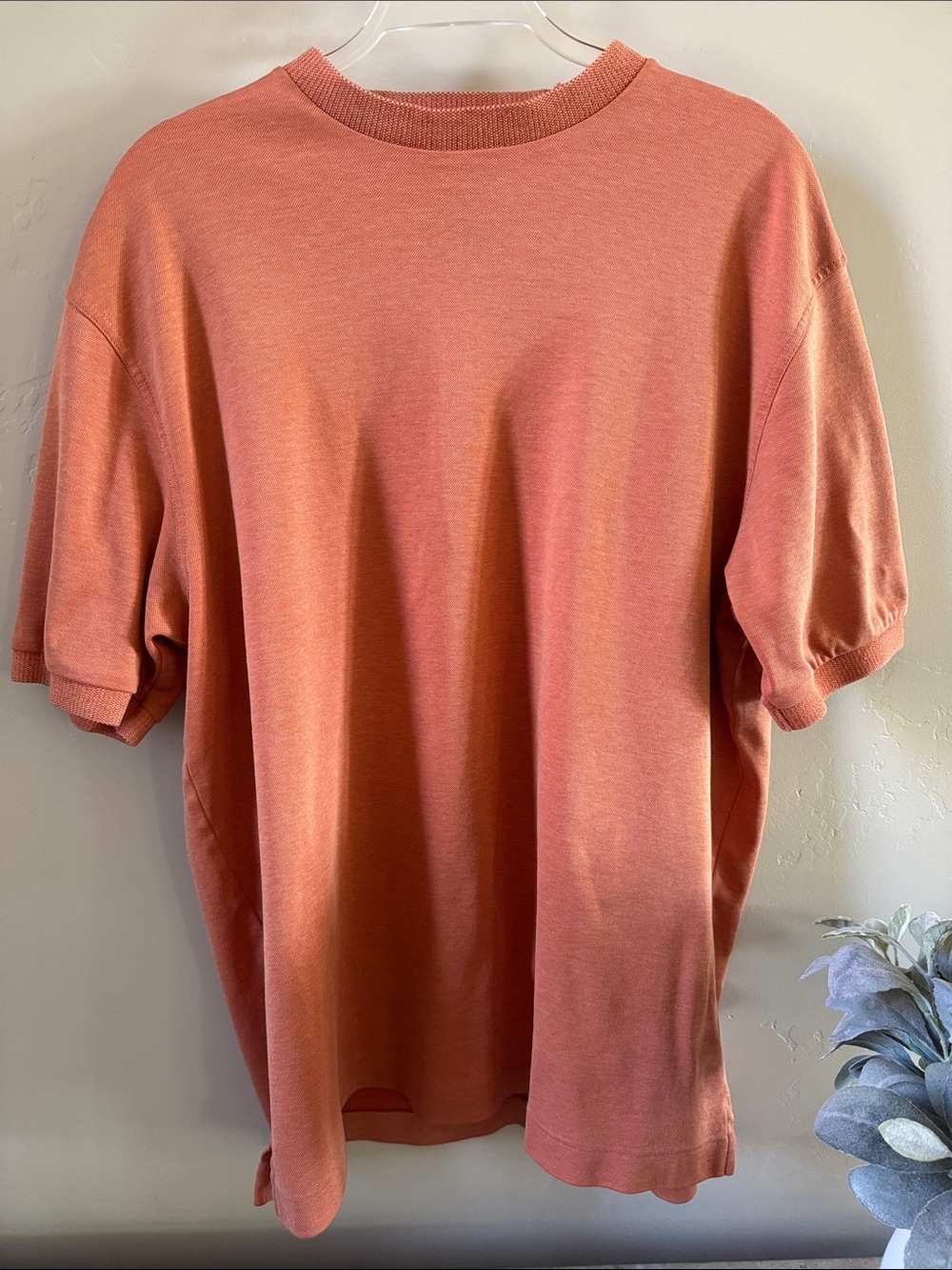 Jos. A. Bank Men's Short Sleeve Crewneck in Coral